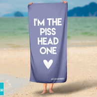 I'm The Pisshead One Purple Beach Towel